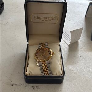 Linden Gold and Silver Luxury Watch